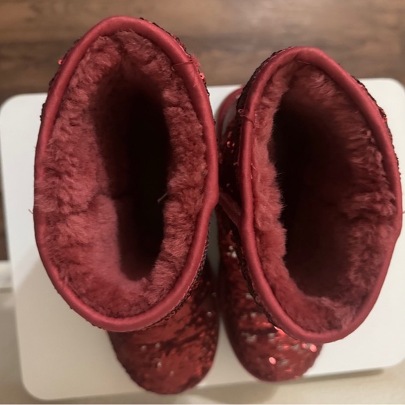 UGG Cranberry Sequin Boots Classic Short Size 8 - Picture 3 of 6